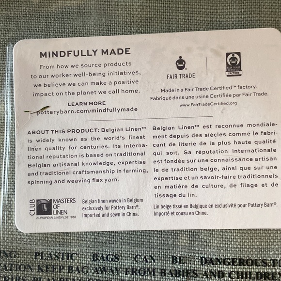 Pottery Barn Belgian Linen Curtain 50x84" - Picture 4 of 7